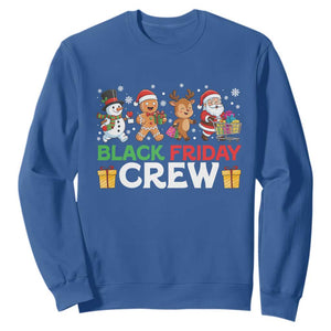Black Friday Crew Christmas Sweatshirt Funny Holiday Shopping Squad TS02 Royal Blue Print Your Wear