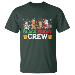 Black Friday Crew Christmas T Shirt Funny Holiday Shopping Squad TS02 Dark Forest Green Print Your Wear