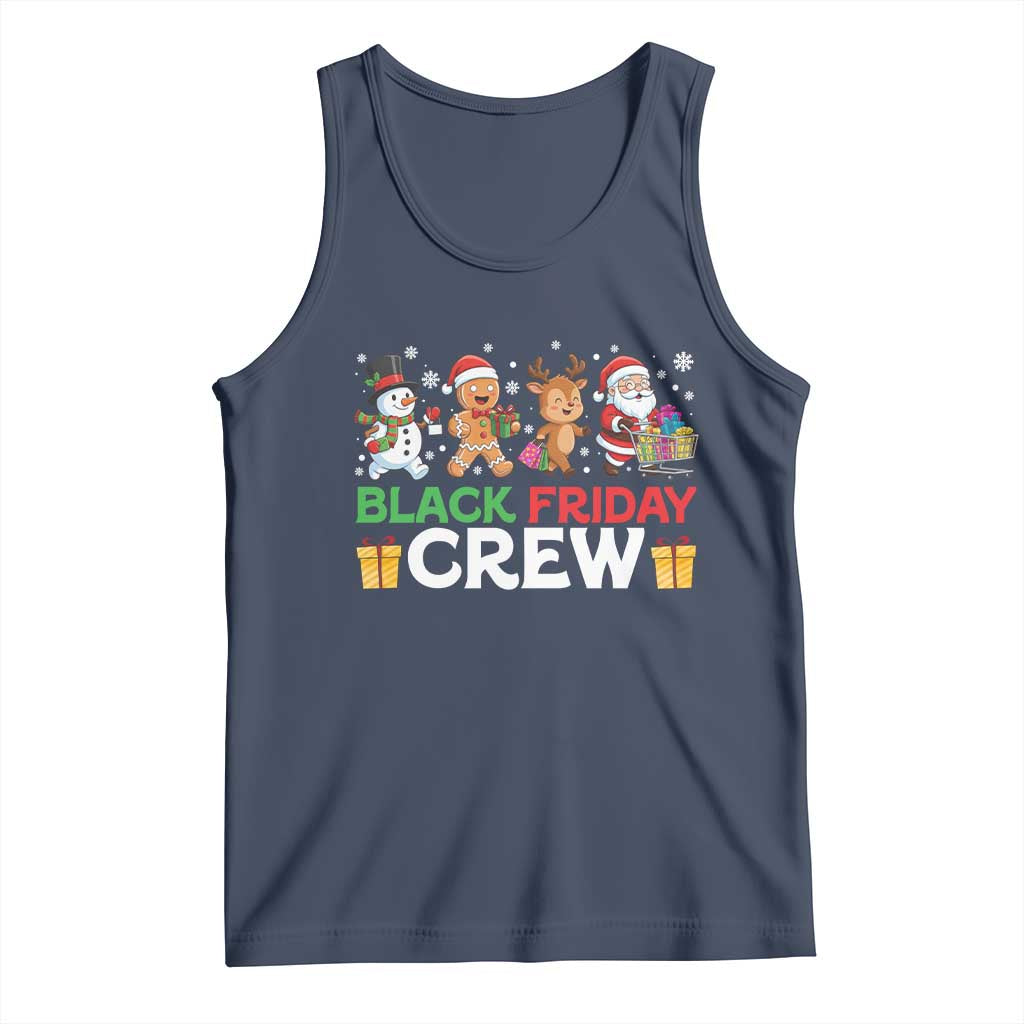 Black Friday Crew Christmas Tank Top Funny Holiday Shopping Squad TS02 Navy Print Your Wear