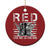 Red Friday Christmas Ornament R.E.D Until They All Come Home Support Troops Military Combat Boots TS02 Print Your Wear