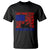 Funny Fishing T Shirt I Can't Work Today My Arm Is In A Cast Fisherman US Flag TS02 Black Print Your Wear