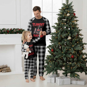 Tlingit Raven Totem Plaid Pajama Set Alaska Native Tribal Art Design TS02 White Plaid Print Your Wear