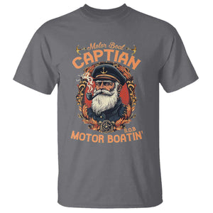 Funny Motor Boat Captain T Shirt - Pontoon SOB Motor Boating Vintage Humor Tee TS02 Charcoal Print Your Wear