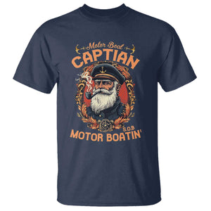 Funny Motor Boat Captain T Shirt - Pontoon SOB Motor Boating Vintage Humor Tee TS02 Navy Print Your Wear