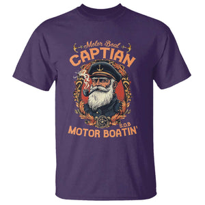 Funny Motor Boat Captain T Shirt - Pontoon SOB Motor Boating Vintage Humor Tee TS02 Purple Print Your Wear