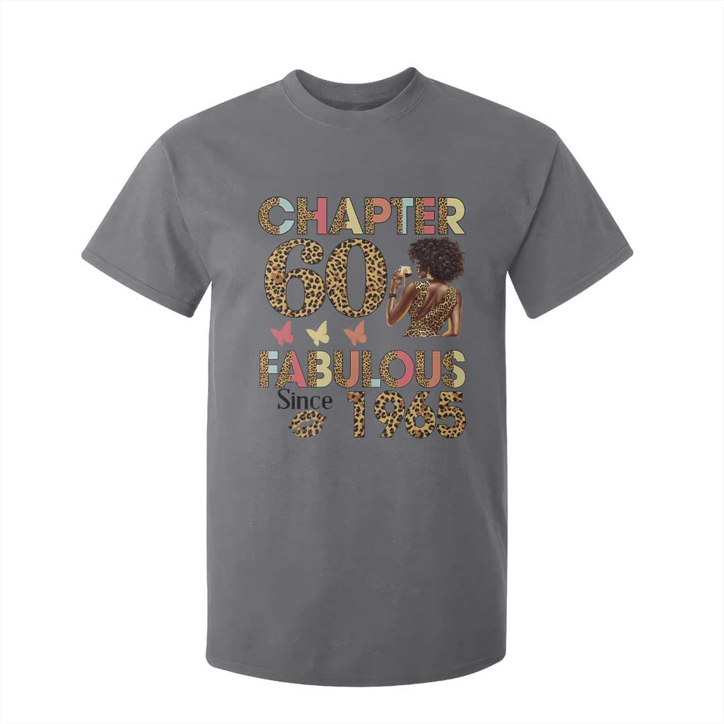 Chapter 60 Fabulous Leopard T Shirt For Kid Since 1965 60Th Birthday Gift For Women TS02 Charcoal Print Your Wear