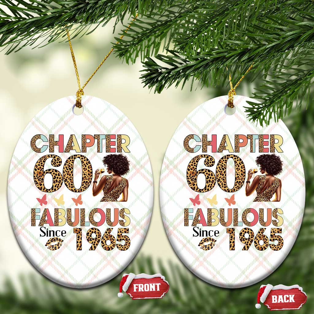 Chapter 60 Fabulous Leopard Ceramic Ornament Since 1965 60Th Birthday Gift For Women TS02 Print Your Wear