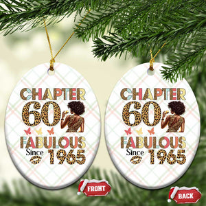 Chapter 60 Fabulous Leopard Ceramic Ornament Since 1965 60Th Birthday Gift For Women TS02 Print Your Wear