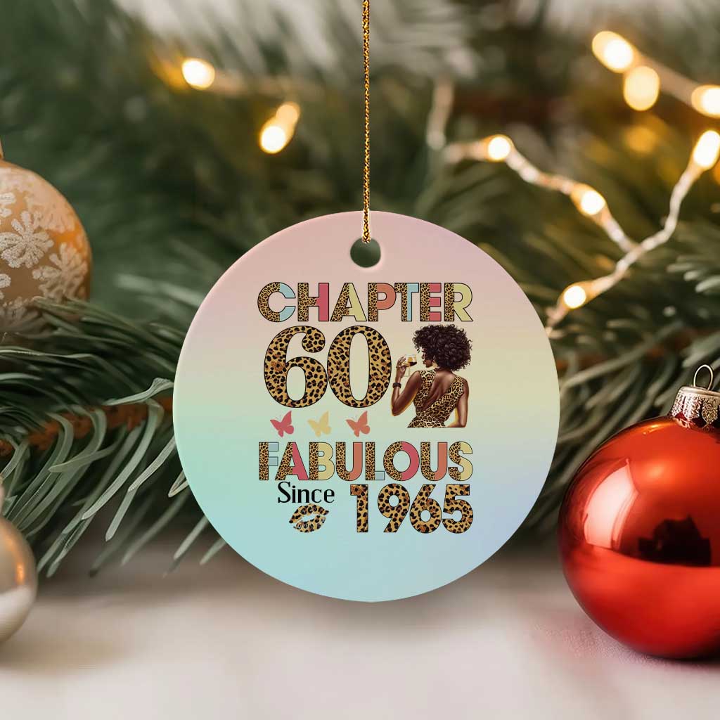 Chapter 60 Fabulous Leopard Ceramic Ornament Since 1965 60Th Birthday Gift For Women TS02 1pc Pastel Print Your Wear