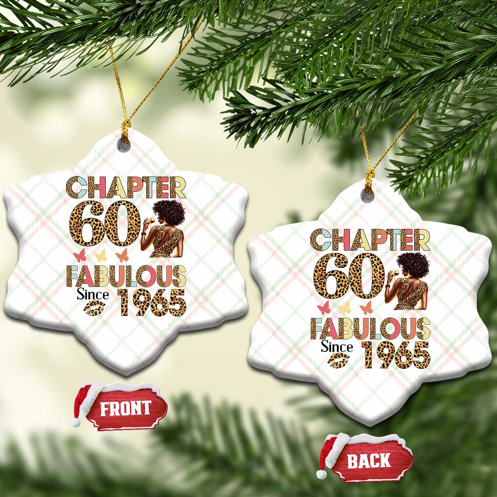 Chapter 60 Fabulous Leopard Ceramic Ornament Since 1965 60Th Birthday Gift For Women TS02 Print Your Wear