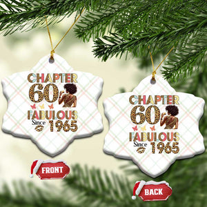 Chapter 60 Fabulous Leopard Ceramic Ornament Since 1965 60Th Birthday Gift For Women TS02 Print Your Wear