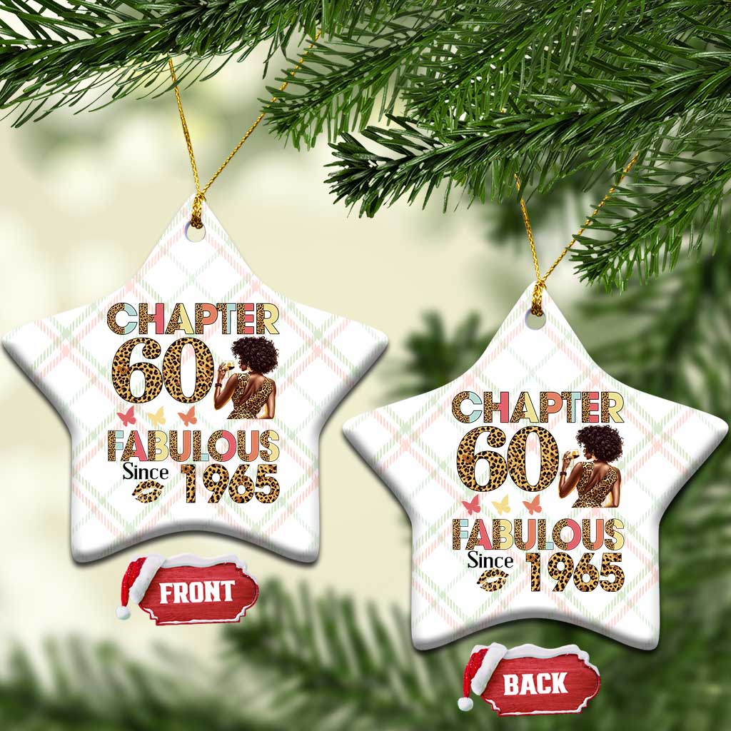 Chapter 60 Fabulous Leopard Ceramic Ornament Since 1965 60Th Birthday Gift For Women TS02 Print Your Wear