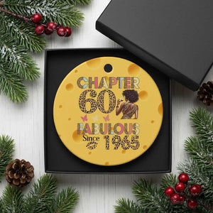 Chapter 60 Fabulous Leopard Ceramic Ornament Since 1965 60Th Birthday Gift For Women TS02 1pc Yellow Cheese Print Your Wear