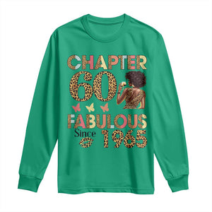 Chapter 60 Fabulous Leopard Long Sleeve Shirt Since 1965 60Th Birthday Gift For Women TS02 Irish Green Print Your Wear