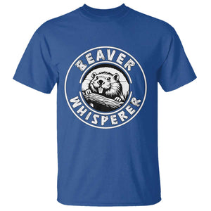Beaver Whisperer T Shirt Funny Wildlife Lover Nature Humor TS02 Royal Blue Print Your Wear