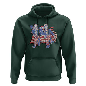 Funny Griddy Dance Uncle Sam Hoodie 4th of July Independence Day TS02 Dark Forest Green Print Your Wear