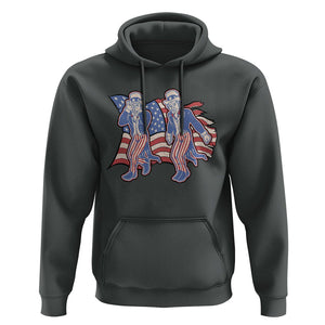 Funny Griddy Dance Uncle Sam Hoodie 4th of July Independence Day TS02 Dark Heather Print Your Wear