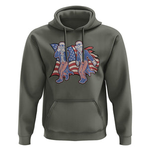 Funny Griddy Dance Uncle Sam Hoodie 4th of July Independence Day TS02 Military Green Print Your Wear