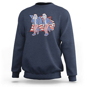 Funny Griddy Dance Uncle Sam Sweatshirt 4th of July Independence Day TS02 Navy Print Your Wear