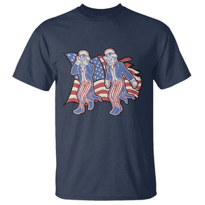 Funny Griddy Dance Uncle Sam T Shirt 4th of July Independence Day TS02 Navy Print Your Wear