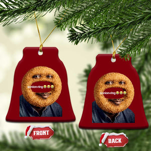 Funny Sonion Ring Cursed Meme Graphic Ceramic Ornament Surreal Deep Fried Onion Ring Joke TS02 Print Your Wear