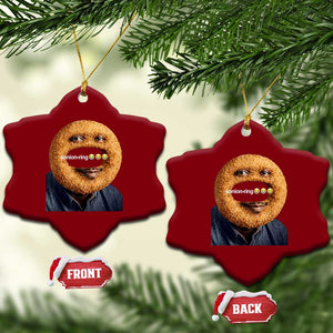 Funny Sonion Ring Cursed Meme Graphic Ceramic Ornament Surreal Deep Fried Onion Ring Joke TS02 Print Your Wear