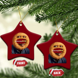 Funny Sonion Ring Cursed Meme Graphic Ceramic Ornament Surreal Deep Fried Onion Ring Joke TS02 Print Your Wear