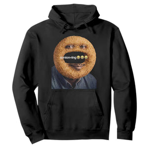Funny Sonion Ring Cursed Meme Graphic Hoodie Surreal Deep Fried Onion Ring Joke TS02 Black Print Your Wear