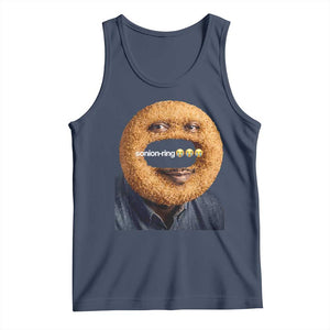 Funny Sonion Ring Cursed Meme Graphic Tank Top Surreal Deep Fried Onion Ring Joke TS02 Navy Print Your Wear