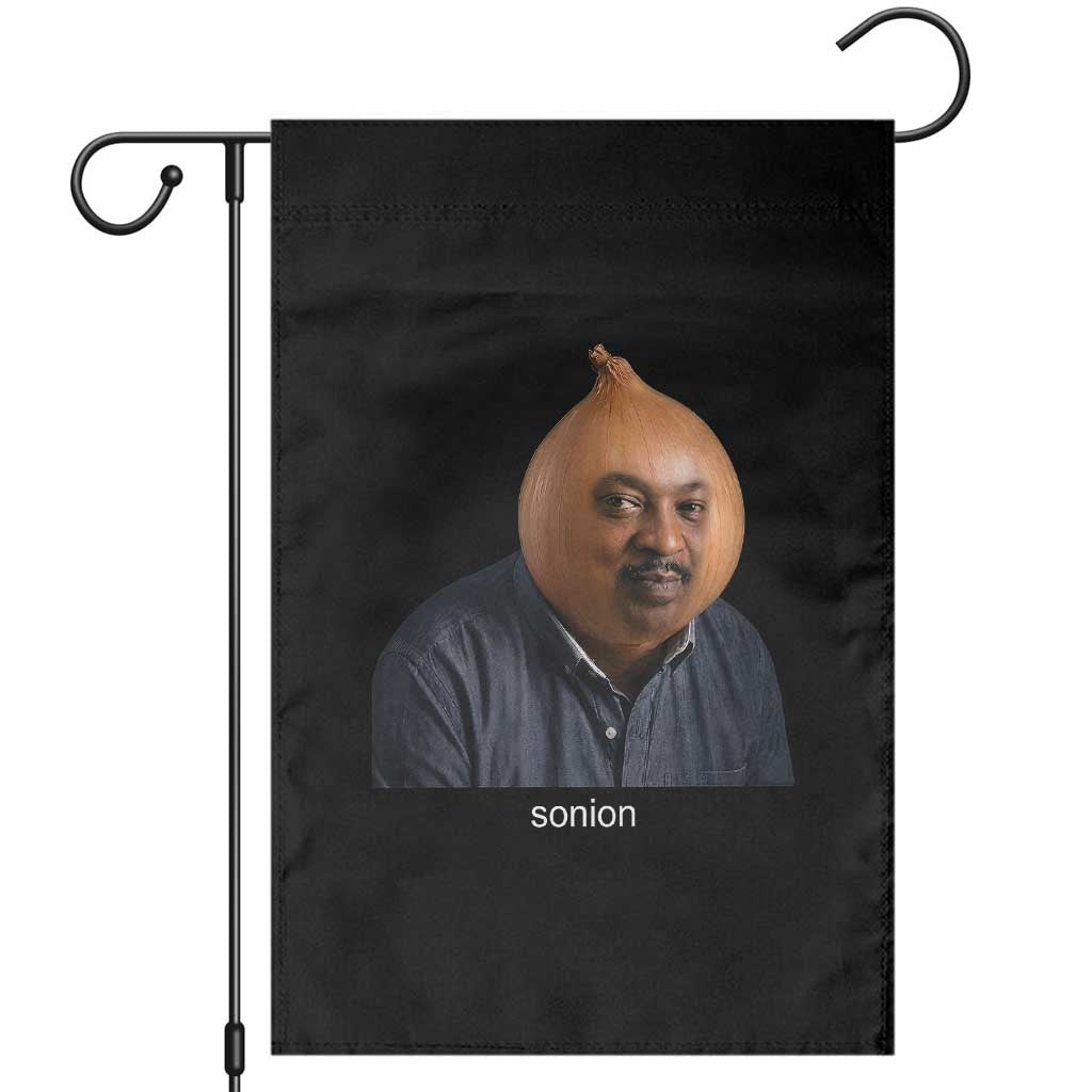 Viral Sonion Surreal Meme Garden Flag Funny Crying Onion Man Aesthetic Joke TS02 Black Print Your Wear