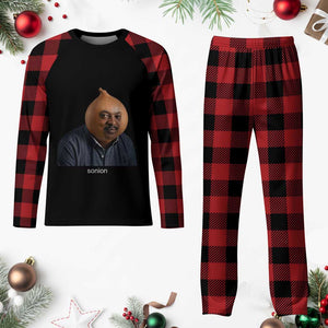 Viral Sonion Surreal Meme Plaid Pajama Set Funny Crying Onion Man Aesthetic Joke TS02 Buffalo Plaid Print Your Wear