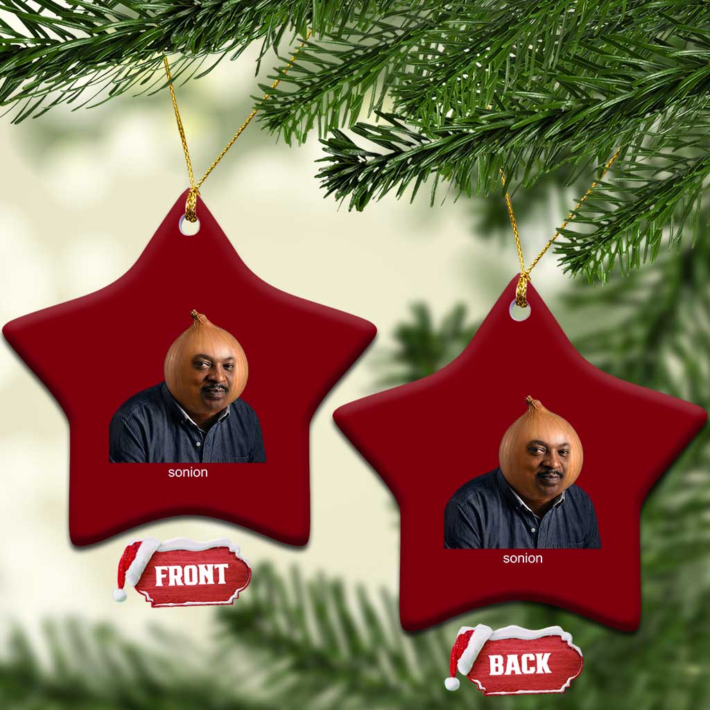 Viral Sonion Surreal Meme Ceramic Ornament Funny Crying Onion Man Aesthetic Joke TS02 Print Your Wear