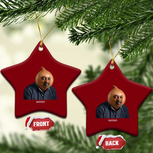 Viral Sonion Surreal Meme Ceramic Ornament Funny Crying Onion Man Aesthetic Joke TS02 Print Your Wear