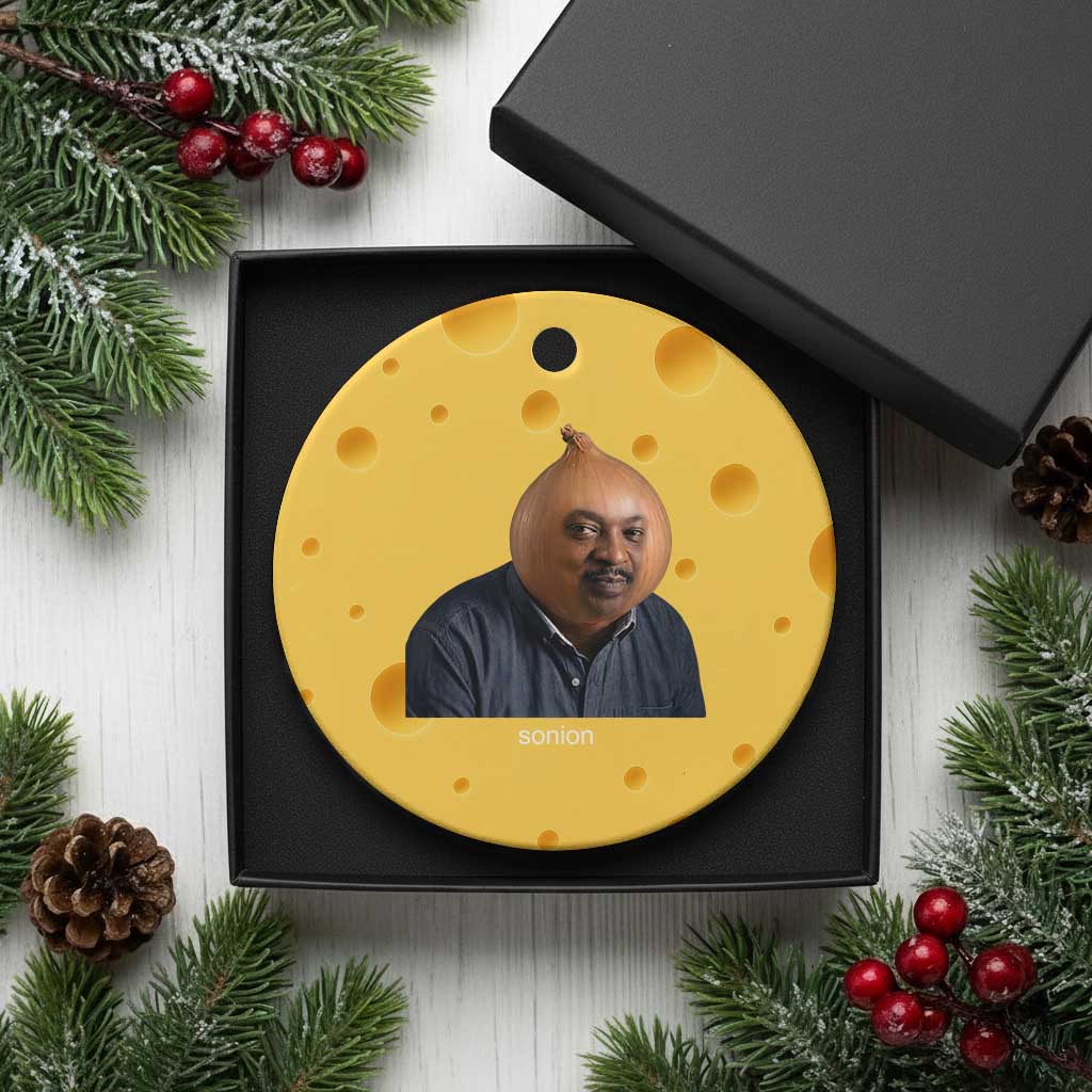 Viral Sonion Surreal Meme Ceramic Ornament Funny Crying Onion Man Aesthetic Joke TS02 1pc Yellow Cheese Print Your Wear