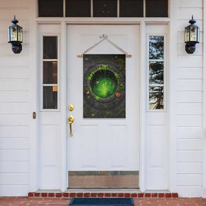 Spooky Toxic Green Slime Witches Brew Pit 3D Halloween Optical Illusion Garden Flag
