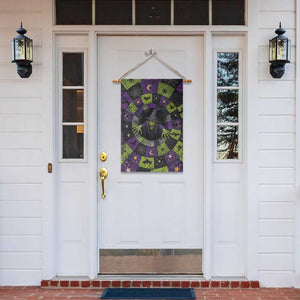 Wicked Witch Mosaic Vortex Pit 3D Halloween Optical Illusion Garden Flag Dark Gothic Horror Graphic