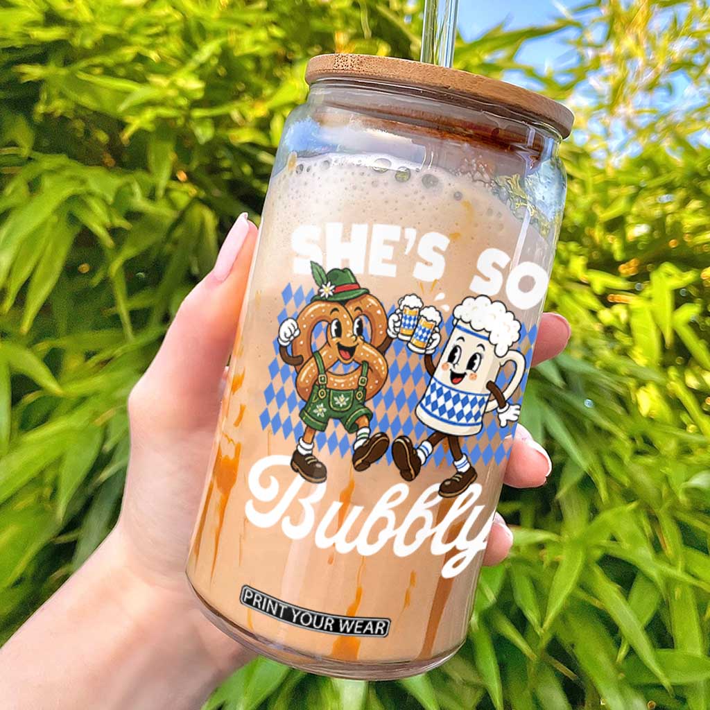 She is So Bubbly Foamy Beer Mug Oktoberfest Glass Can Matching Couple Drinking Humor Graphic