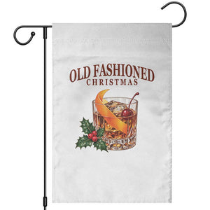 Old Fashioned Christmas Cocktail Whiskey Bourbon Holiday Drink Graphic Garden Flag