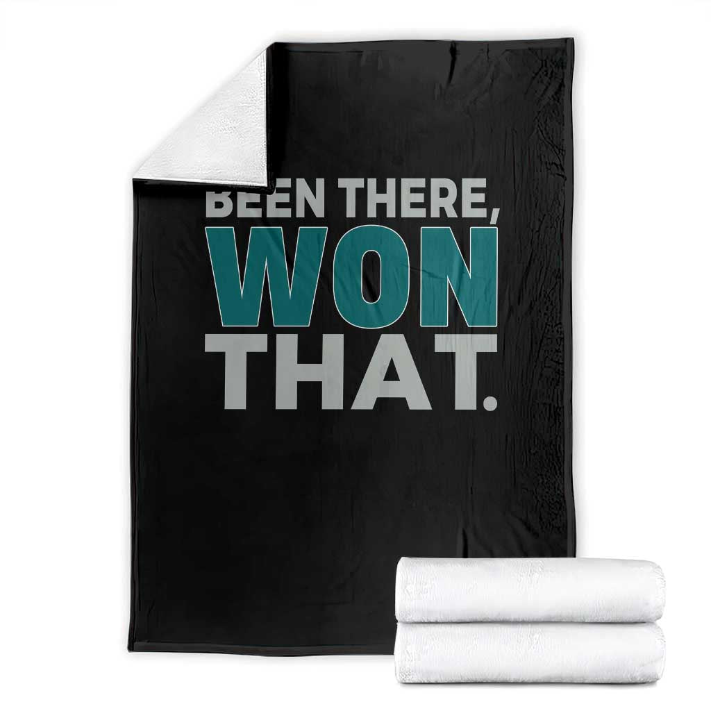 Been There Won That Throw Blanket Victory for Football Fans TS02 Black Print Your Wear