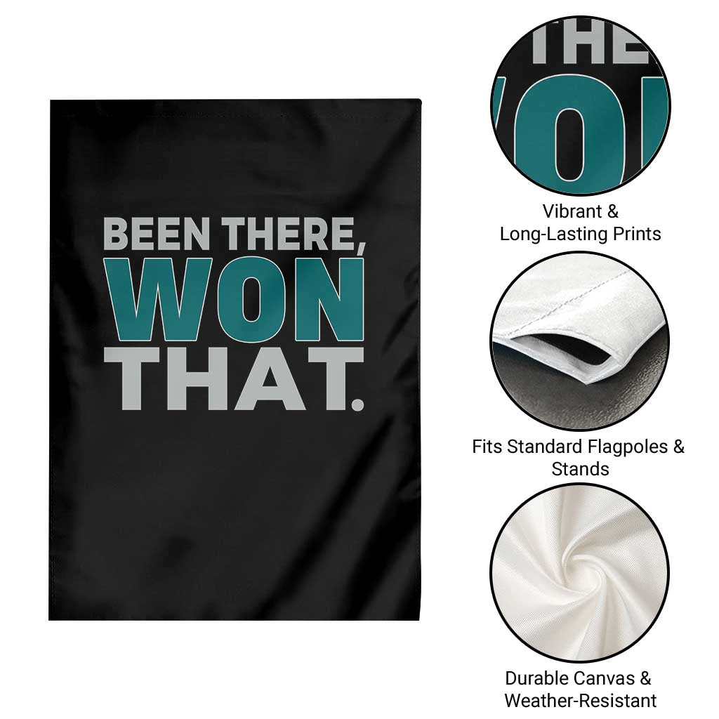 Been There Won That Garden Flag Victory for Football Fans TS02 Print Your Wear