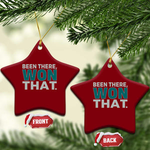 Been There Won That Ceramic Ornament Victory for Football Fans TS02 Print Your Wear