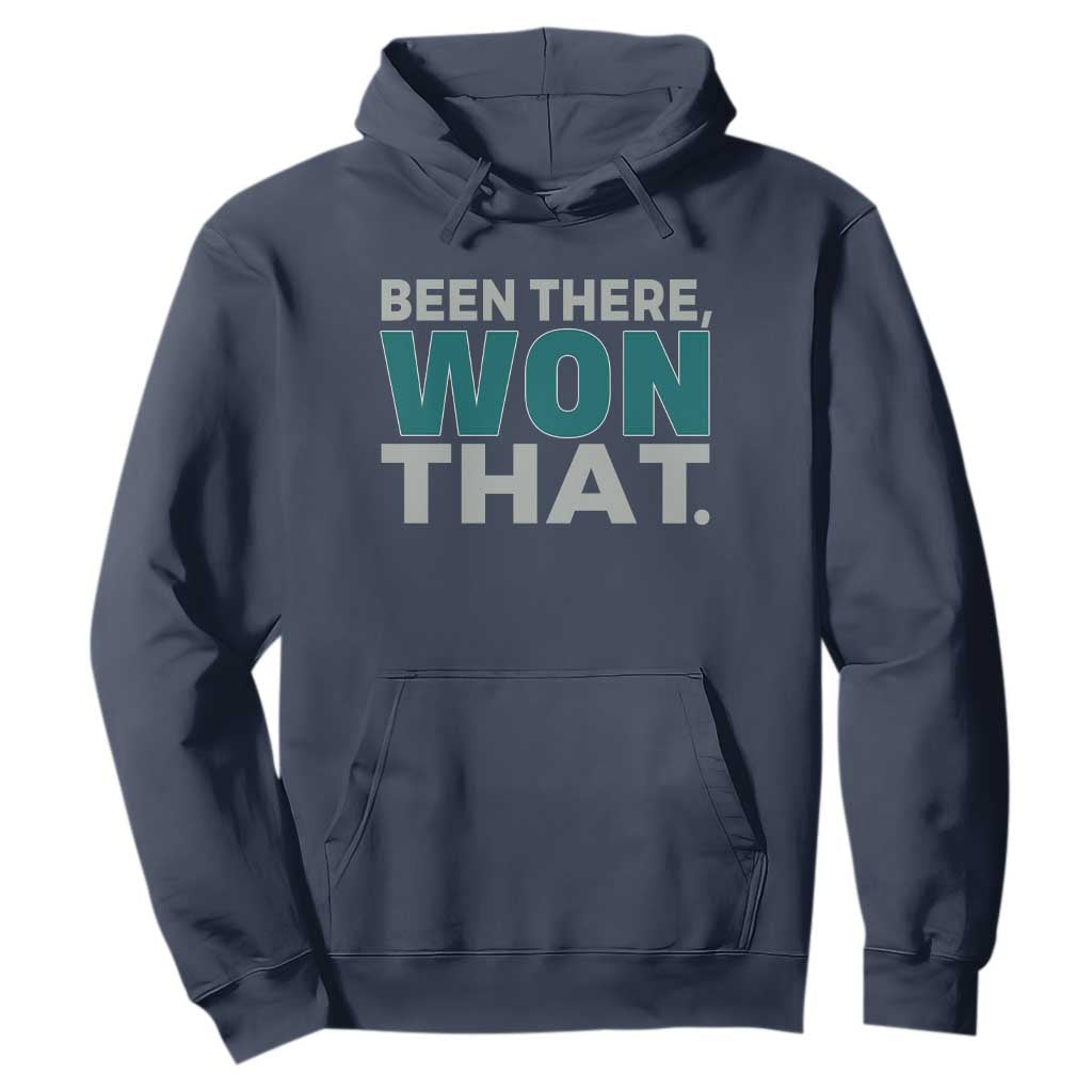Been There Won That Hoodie Victory for Football Fans TS02 Navy Print Your Wear