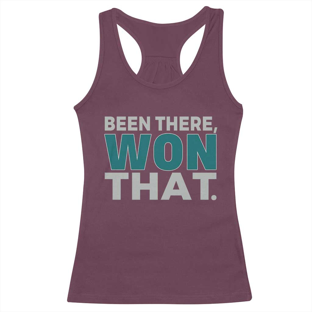 Been There Won That Racerback Tank Top Victory for Football Fans TS02 Maroon Print Your Wear