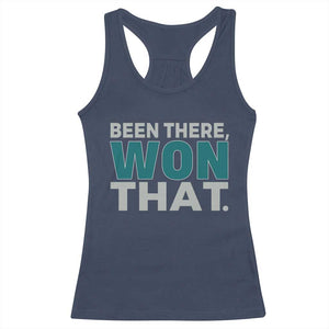 Been There Won That Racerback Tank Top Victory for Football Fans TS02 Navy Print Your Wear