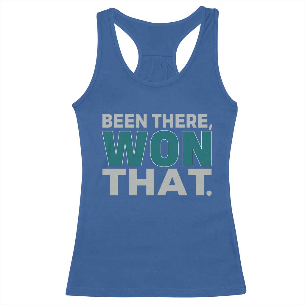 Been There Won That Racerback Tank Top Victory for Football Fans TS02 Royal Blue Print Your Wear