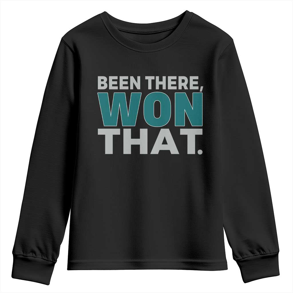 Been There Won That Youth Sweatshirt Victory for Football Fans TS02 Black Print Your Wear
