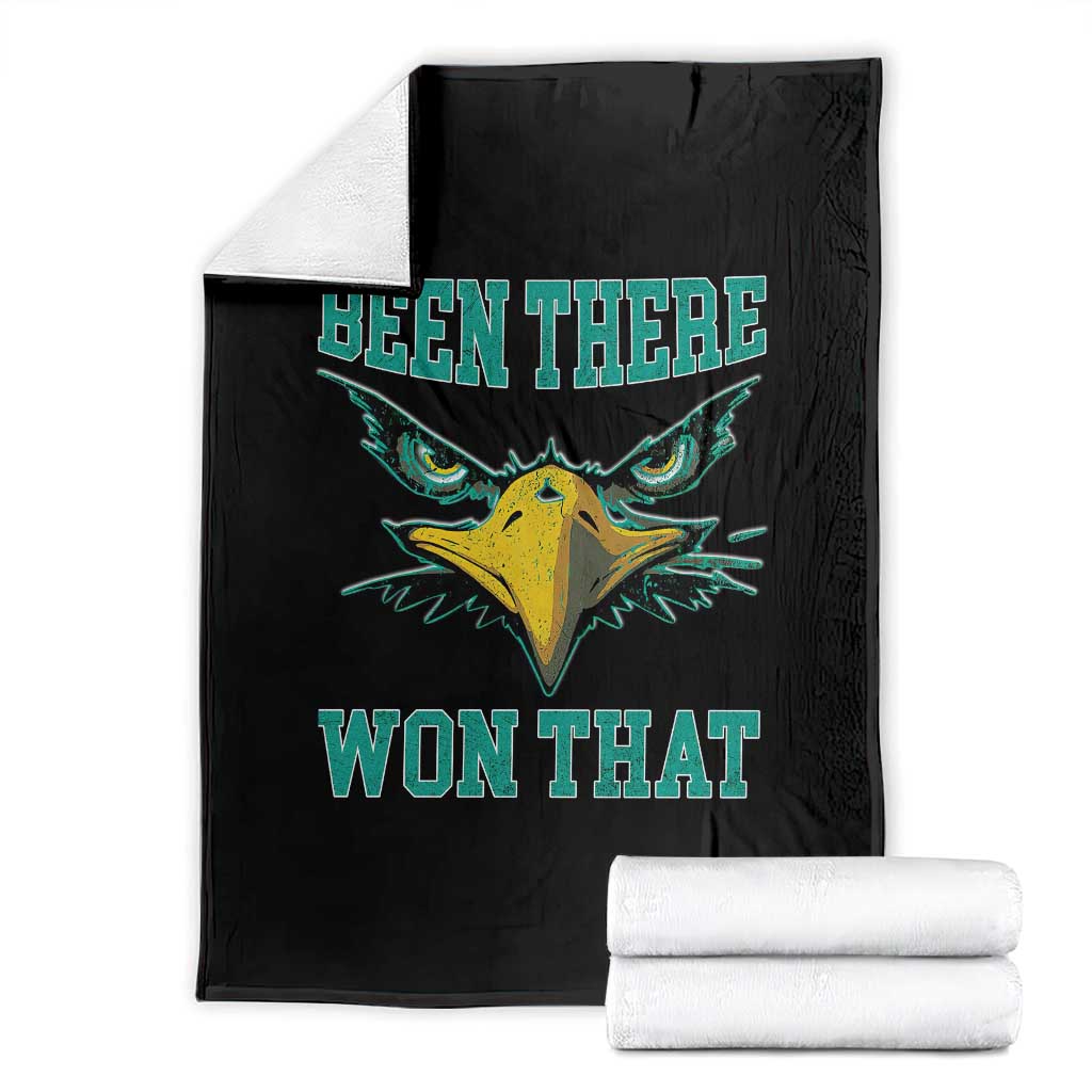Been There Won That Throw Blanket Fierce Eagle Eyes TS02 Black Print Your Wear