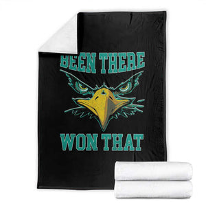Been There Won That Throw Blanket Fierce Eagle Eyes TS02 Black Print Your Wear