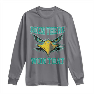 Been There Won That Long Sleeve Shirt Fierce Eagle Eyes TS02 Charcoal Print Your Wear