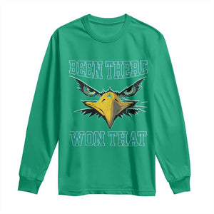 Been There Won That Long Sleeve Shirt Fierce Eagle Eyes TS02 Irish Green Print Your Wear